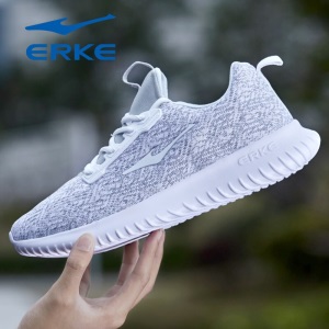 鸿星尔克男鞋红星运动鞋男2022春夏季新款飞织透气网面皮革防水保暖舒适男士跑步鞋学生潮流休闲鞋子男冬