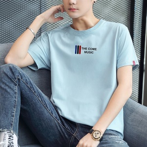 阿诺顿短袖T恤男 2020新品半袖体恤夏季上衣韩版男装衣服小衫T恤上衣男短袖打底衫 白色  XL