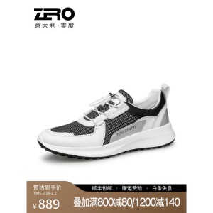 【官方发售】Zero零度男鞋2022春季新款男士运动轻便透气网面鞋软底减震户外休闲鞋