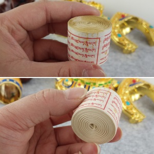 雪域印象德田合金汽车摆件太阳能车载转经轮电池转动车内车用中控仪表台装饰用品转经筒保平安佛珠