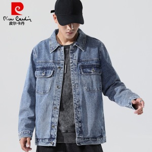 皮尔卡丹 pierre cardin 牛仔夹克男