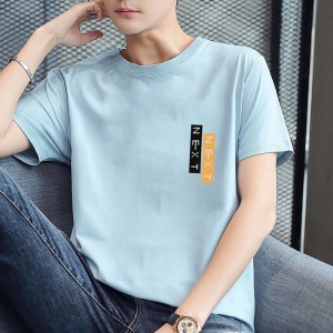 啄木鸟（TUCANO）短袖t恤男 圆领印花纯棉T恤休闲百搭打底衫衣服男装