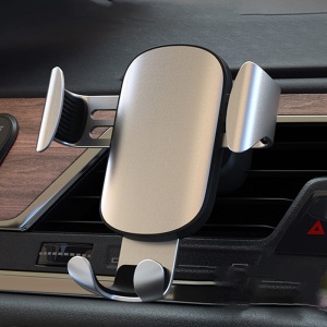 手机车载支架2021新款汽车导航支架车用创意专用品固定GK1 【皓月银-渐变】【稳固升级 自动锁紧