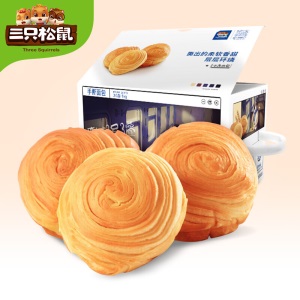 三只松鼠手撕面包 点心零食酵母面包代餐早餐口袋软面包礼盒