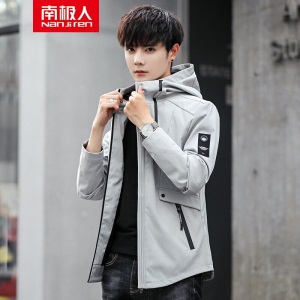 南极人夹克外套男春季男装外衣男士时尚休闲连帽夏季男生帅气外套学生外套春秋上衣男生帅气时尚春装衣服