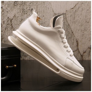 范途森（FANTUSEN）小白鞋男新款百搭男鞋舒适柔软休闲鞋男士时尚厚底板鞋男欧洲站鞋子男