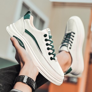 鞋子男春季2022新款男鞋透气百搭板鞋男士休闲运动低帮小白鞋靴潮