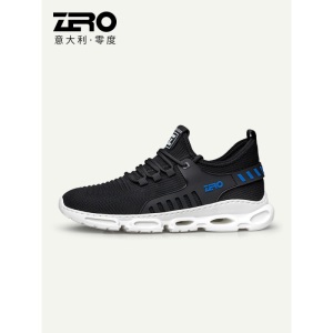 【商场同款】Zero零度休闲男鞋 新品透气飞织鞋子男士防滑轻便网面运动休闲鞋