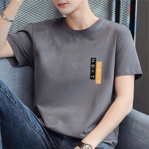 啄木鸟（TUCANO）短袖t恤男 圆领印花纯棉T恤休闲百搭打底衫衣服男装