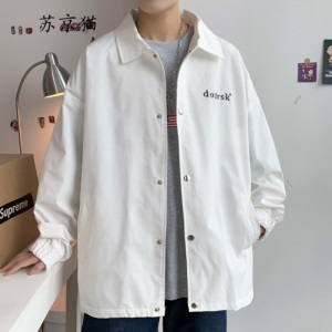 苏京猫-夹克男休闲外套男韩版潮牌ins秋冬2020潮宽松港风百搭男生上衣服